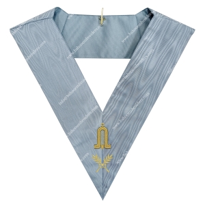 MASONIC REGALIA OFFICER'S COLLAR OF FRENCH MODERNE RITE – SECOND GUARD-BE-FMOD-OCL-038